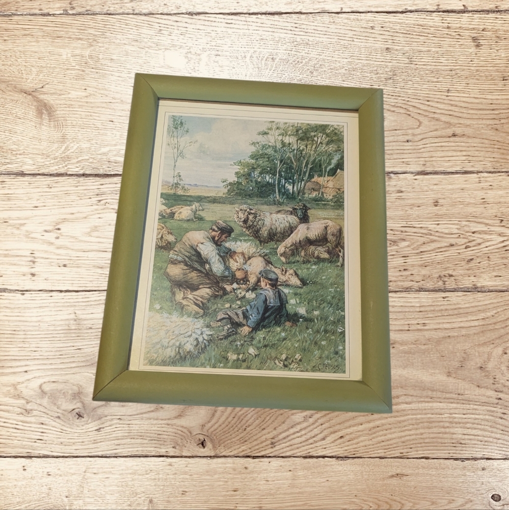 Vintage farm print